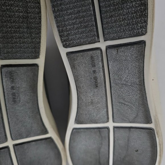 Stuart Weitzman Women's White Silver Slip-On Sneaker Size 6M - Picture 9 of 12